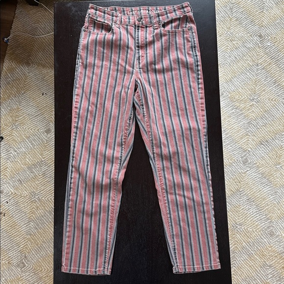 American Eagle Outfitters Pants - American eagle outfitters straight vertical stripe stretch pants